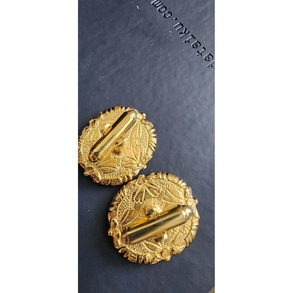 Vintage Danté Museum Masterpiece "The Kiss" Incolay Stone Cufflinks - - Picture 3 of 6